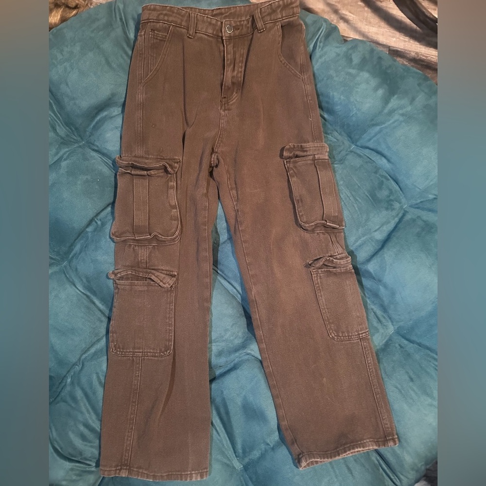 Brown Cargo Jeans Size Small 🐻 | In Good Condition and Cute🫶🏽